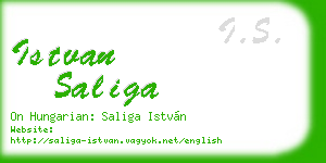 istvan saliga business card