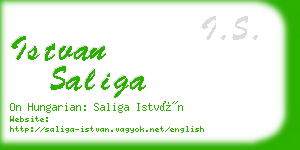 istvan saliga business card